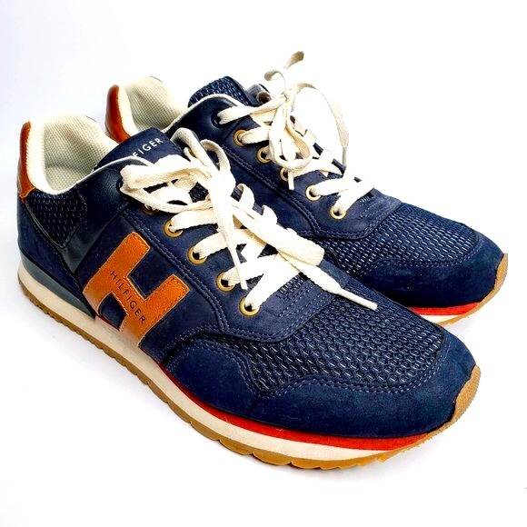 Tommy Hilfiger Shoes | Tommy Hilfiger Artisan Retro Style Mesh Top Sneakers 11 | Color: Blue/Brown | Size: 11 | Earringsnmore's Closet